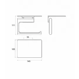 EMCO Flow Papierrollenhalter, 279800100,