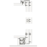 HAWA Combino 50 H FS Beschlägegarnitur 1400 x 2400 x 25, 3 türig