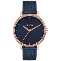 Nixon Unisex Erwachsene Digital Quarz Uhr mit Leder Armband A108-2195-00