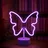 Moses LED-Schmetterling Neon