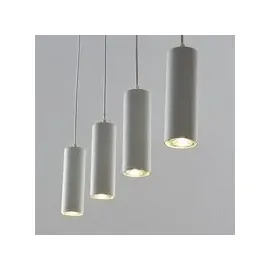LINDBY Joffrey 4-flg. GU10 40 cm rund weiß