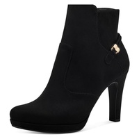 TAMARIS High-Heel-Stiefelette, mit Schmuckelement an der Ferse, Gr. 40, schwarz, , 43979920-40