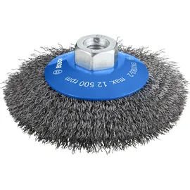 Bosch Kegelbürste Clean for Metal gewellt 115 mm 0,3 mm 12500 U/min M14