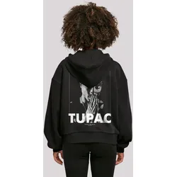 Kapuzenpullover F4NT4STIC "Tupac Shakur Praying", Damen, Gr. M, schwarz, Obermaterial: 100% Baumwolle, casual, oversize, Langarm, Pullover, Print
