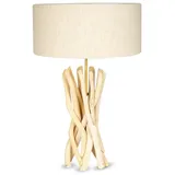 levandeo Lampe Stehlampe 62cm Hoch Holz Holzlampe Unikat Braun Treibholz Handarbeit Stehleuchte Treibholzlampe Leuchte