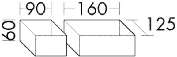 Burgbad Box 60x250x125 , ACHC013 ACHC013