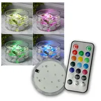 Star Trading LED Dekolicht LED Dekolicht WASSERKERZE, 10 Farben RGB, FB, IP65, RGB/mehrfarbig