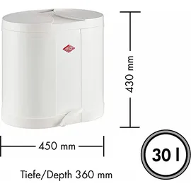 Wesco Ökosammler 30 l Silber