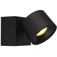 GLOBO Wandleuchte Wandlampe Wohnzimmerlampe 1 flammig schwenkbar schwarz LED