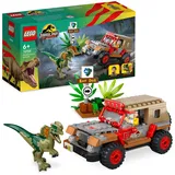 Art-Pol LEGO Jurassic Park Hinterhalt des Dilophosaurus Dinosaurier Spielzeug Set mit Figur und Jeep für Kinder ab 6 Jahren