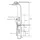 Bernstein Duschpaneel Edelstahl Schwarz Duschsystem mit SEDAL-Thermostat Duschsäule 8815