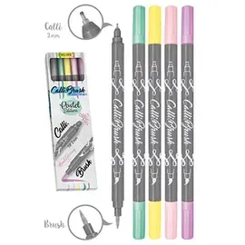 Online Schreibgeräte Calli.Brush Double Brush-Pens 5 St. Pastell