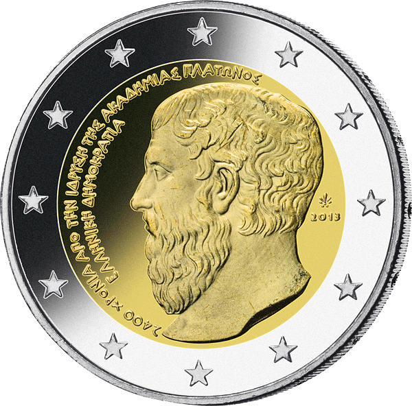 2 Euro Gedenkmünze "Platonische Akademie in Athen" 2013 aus Griechenland