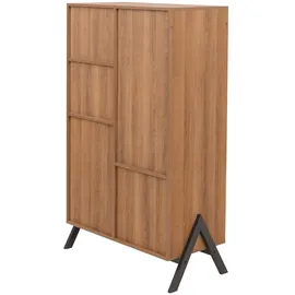Mendler HWC-O40 Hochschrank 138 x 79 x 40 cm natur MDF/Metall