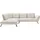 PLACES OF STYLE Ecksofa PLACES OF STYLE "Mikado L-Form", beige (creme), B:297cm H:88cm T:245cm, 100% Polyester, Sofas, Ecksofa, inkl. Sitztiefenverstellung und Armteilverstellung