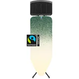 Brabantia Bügelbrett C - Große Dampfbügelstation - Höhenverstellbar - rutschfeste Gummifüße - Bezug aus Fairtrade-Baumwolle mit Schaumstoff - Faltbare XL-Einheit - New Dawn - Größe C (124x45 cm)