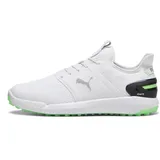 Puma Ignite Elevate Golf Shoe, White-Fluro Green PES Black, 44