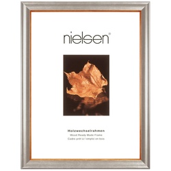 Nielsen Bilderrahmen , Silber , Holz , 50x60 cm , Bilderrahmen, Bilderrahmen