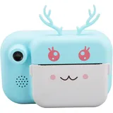 Kinder-Sofortdruckkamera, 1080P 48 MP Dual-Objektiv-Kinder-Sofortbildkameras, die Fotos Drucken, 2,4-Zoll-IPS-Bildschirm-Foto-Videokamera mit 2-fachem Digitalzoom,