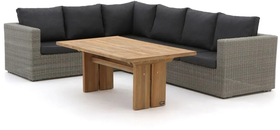 Intenso Carpino/ROUGH-L Sessel-Sofa Lounge-Set 4-teilig links