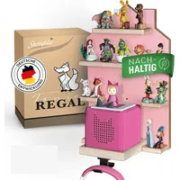 STERNFELD Magnetisches Tonie Regal für Toniebox & Tonies Hörfiguren - Vormontiertes [60x50cm] - Nachhaltiges Tonies Regal Kinderzimmer mit abgerundeten Ecken