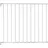ABUS Tür- und Treppenschutzgitter Tim 60-107 cm weiß