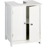 shelfmade Waschbeckenunterschrank - Waschtischunterschrank weiß im Landhausstil (ca. 50cm o. 60cm breit) - Badunterschrank Badezimmer Unterschrank Bad (50 x 30 x 60 cm)