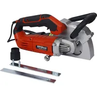 Wiltec Mauernutfräse 1350 W mit 2 Diamant-Trennscheiben Ø125mm, Schlitzfräse Mauerfräse mit Staubsaugadapter, Breite 8-26 mm, Tiefe max. 30 mm