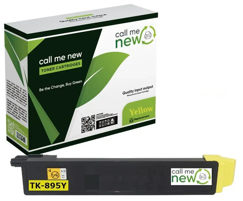 Callmenew Toner für Kyocera TK-895 gelb FS-C 8020 8025 8520 8525