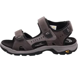 CAMEL ACTIVE Herren Ledersandale mit profilierter TPR Sohle Grau, menswear-42