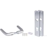GAH Alberts Türdrücker für Einsteckschlösser Aluminium Silber