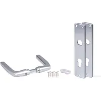 GAH Alberts Türdrücker für Einsteckschlösser Aluminium Silber