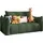 WFL GROUP Schlafsofa Lilo 120 x 86 x 101 cm Cordstoff grün