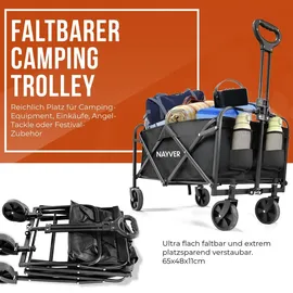 nayver Bollerwagen faltbar schwarz