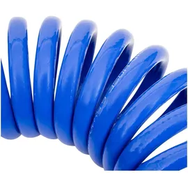 Stier Spiral Druckluftschlauch, Länge: 7,62 m, Presslaufschlauch, Innendurchmesser: 6,5 mm, Betriebsdruck: 10 bar, aus hochwertigem Polyurethan, m...