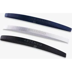 Tennis Haarband 3 Stck. schwarz/weiss/marineblau rauchschwarz|ultraweiß|stahlblau No Size