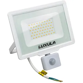 LUXULA Außenstrahler LED 50 W 5000 lm inkl. Bewegungsmelder IP65 Weiß