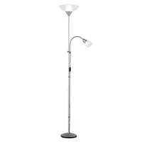 ETC Shop Stehleuchte 180,0 cm E27 Weiß