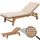 MCW Sonnenliege 200 x 60 x 30 cm Creme-Beige