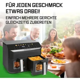 GOURMETmaxx AirGenius Heißluftfritteuse schwarz
