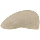 Stetson Madison Leinen Flatcap Schirmmütze Delave-Optik Herren und Damen Frühling Sommer beige 60 cm - 60