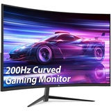 Z Z-Edge Z-Edge 27 Zoll Curved Gaming Monitor 200Hz 1ms MPRT, Full HD 1500R Curved Display, VA Panel, FreeSync, HDMI 2.0 & DisplayPort 1.4 - Schwarz