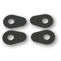 SHIN YO Alu Montageplatten INDY SPACER für div. YAMAHA, Set, schwarz