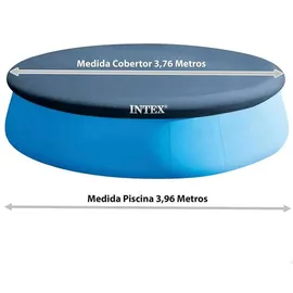Intex Poolabdeckung blau Ø 396 cm