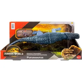 Mattel Gigantic Thrashers Purussaurus Dinosaurierfigur, mehrfarbig