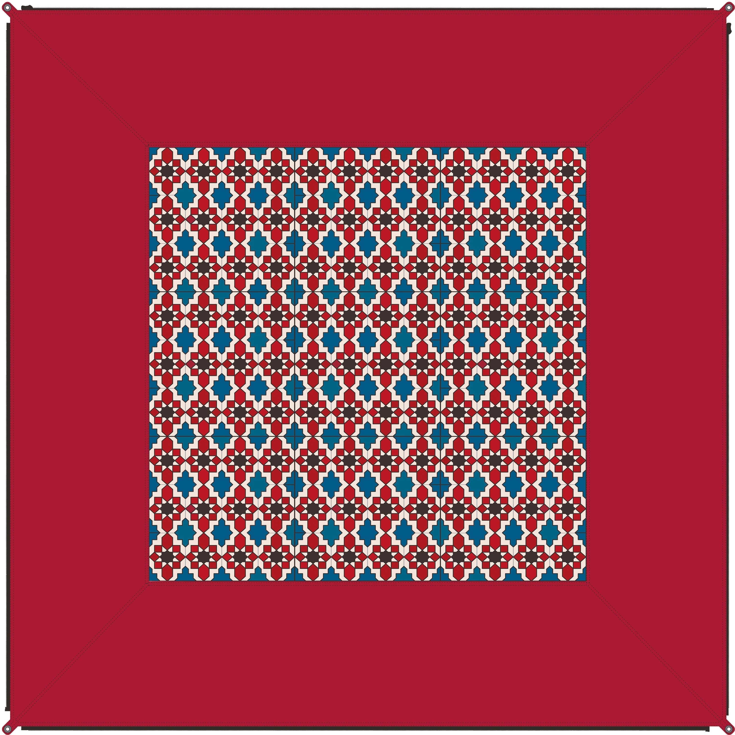 BENT Outdoorteppich »Carpet oriental/ -Caribbean«, rechteckig BENT red oriental B/L: 250 cm x 250 cm