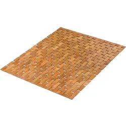 Badematte KLEINE WOLKE "Palito", beige (natur), H:5mm, Bambus, Holz, Badematten, Holzmatte, 100% Bambus, 50x70 cm