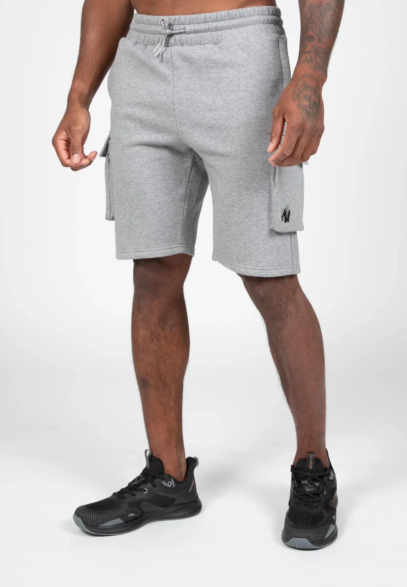 Hudson Cargo-Sweatshorts - Grauer Mergel - 3XL