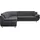 TRENDMANUFAKTUR Ecksofa "Rondo wahlweise mit Schlaffunktion, bequeme Armlehnen, Bestseller", grau (anthrazit), B:267cm H:85cm T:247cm, Microfaser PRIMABELLE (100% Polyester);Kunstleder SOFTLUX;Struktur (54% Polyacryl, 46% Polyester);NaturLEDER (echtes Rindsleder) in Sitz