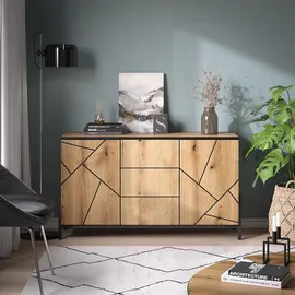 Vicco Kommode Hatto, 124 x 69.6 cm,